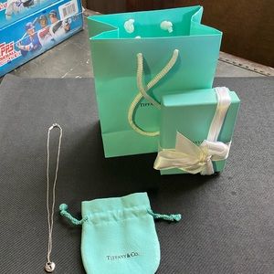 Tiffany & co silver heart necklace